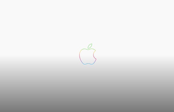 rainbow-apple-logo-anniversario-grigio-carta da parati