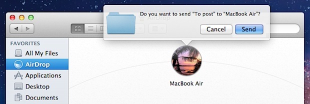 Trasferisci file tra Mac con AirDrop
