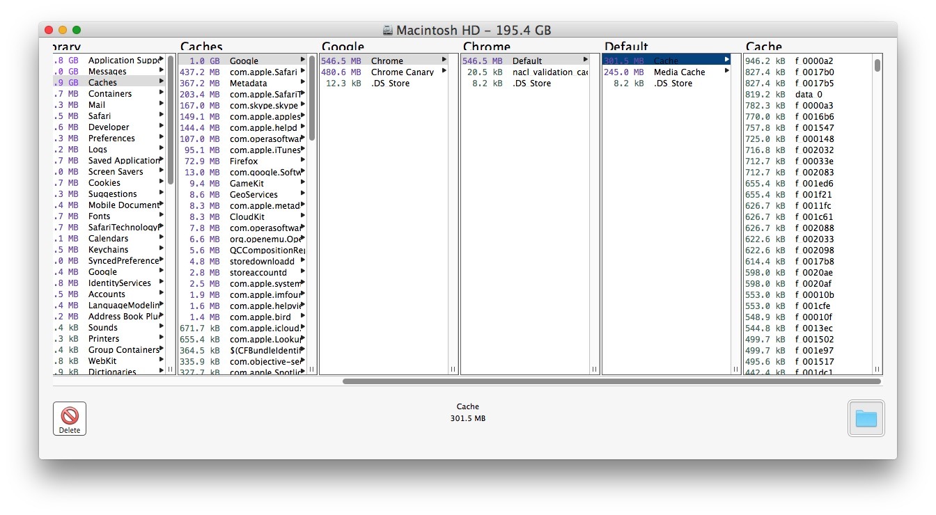 OmniDiskSweeper consente di analizzare e rintracciare file di grandi dimensioni su un Mac