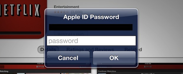 Inserisci la password, ancora una volta