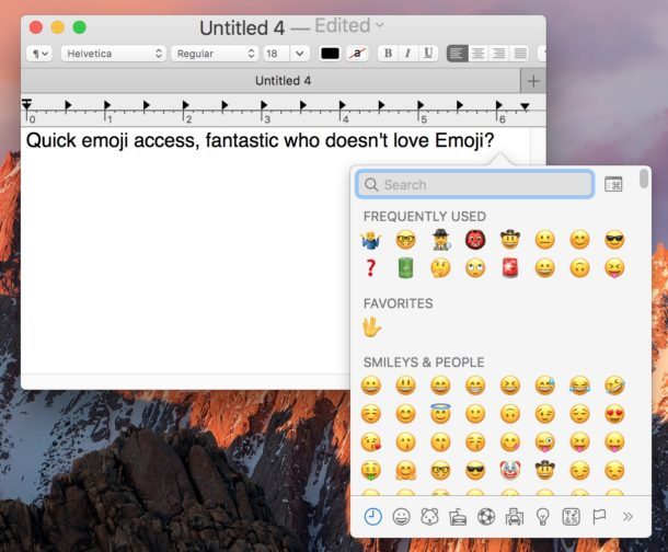 Accesso rapido Emoji