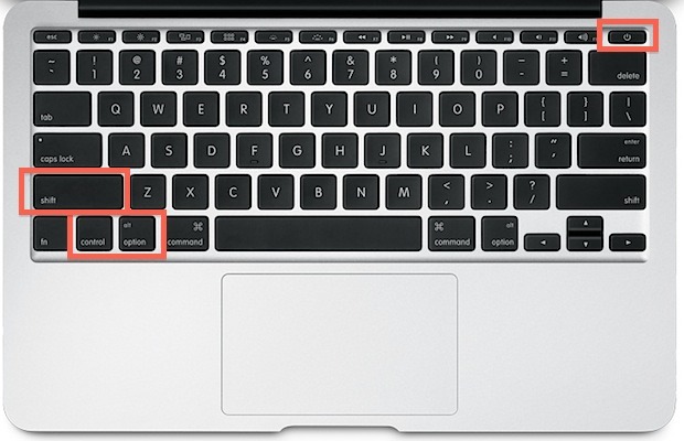 Sequenze chiave per ripristinare il controller SMC su MacBook Air e MacBook Pro Retina