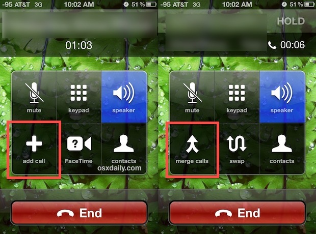 Aggiungi e unisci chiamate su iPhone per effettuare una chiamata in conferenza