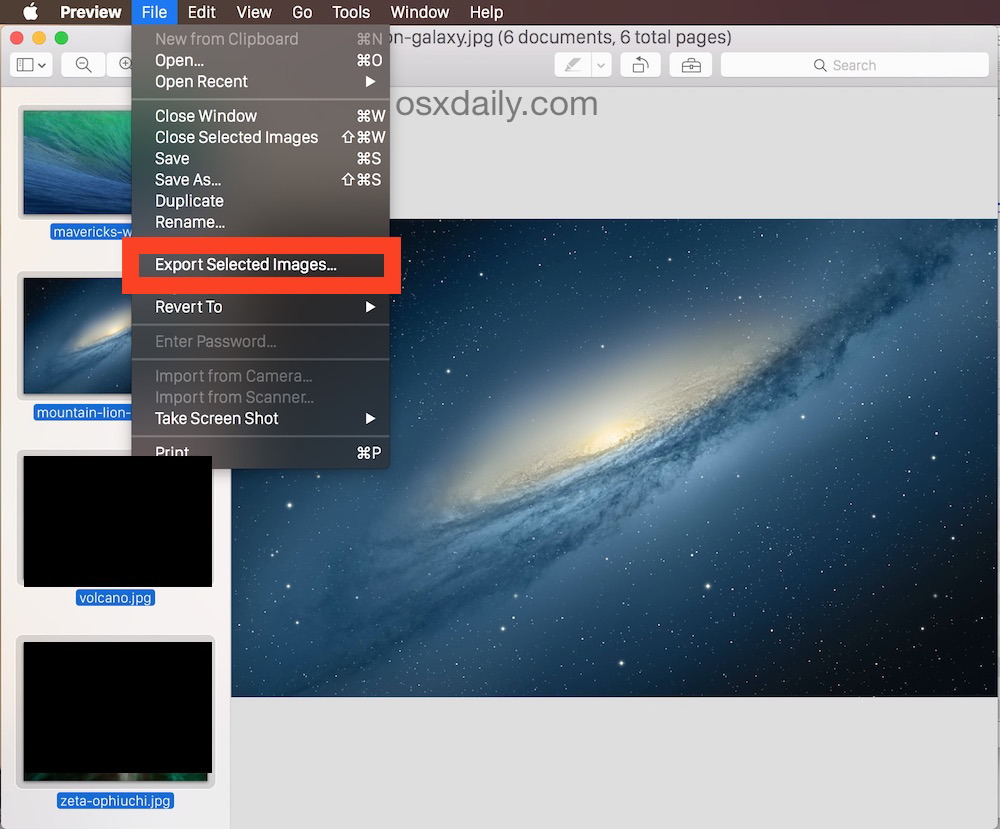 Batch converte i formati di file immagine in Mac OS X con Anteprima