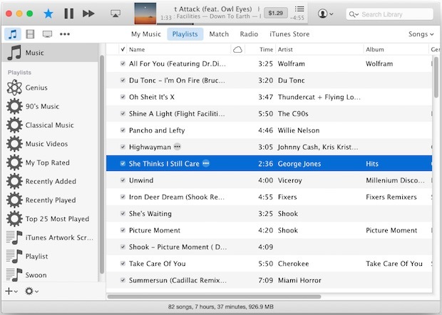 Dimensioni dei caratteri più grandi in iTunes 12