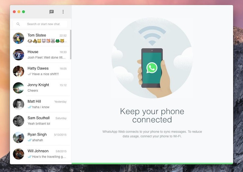 WhatsApp per Mac WhatsMac