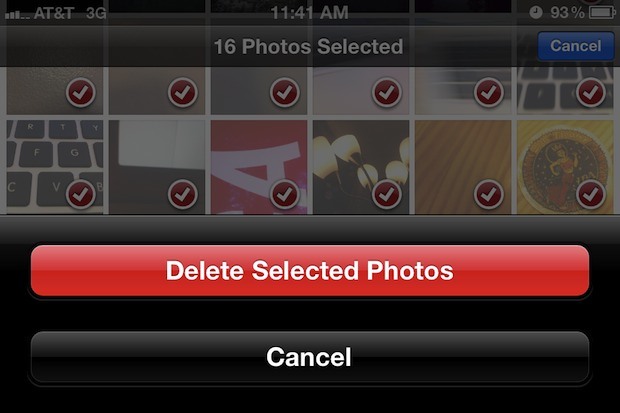 Elimina tutte le foto direttamente da iPhone