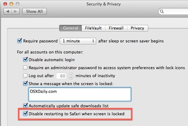 Disabilitare l'account utente Guest di Safari in Mac OS X Lion