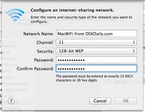 Condividi Internet da Mac in modalità wireless