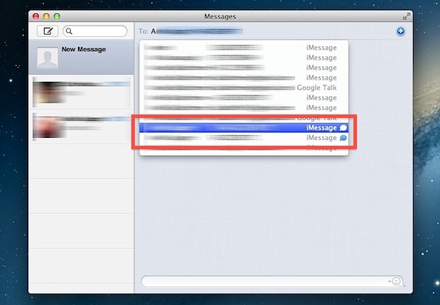 Scopri gli utenti di iMessage in Mac OS X