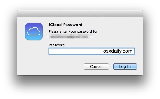 Richiesta casuale di password iCloud per Mac