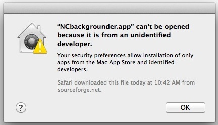 L'app non può essere aperta da un avviso per sviluppatori non identificati