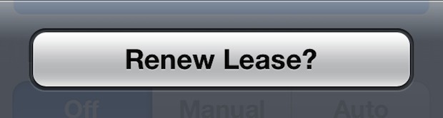 Rinnova un lease DHCP in iOS