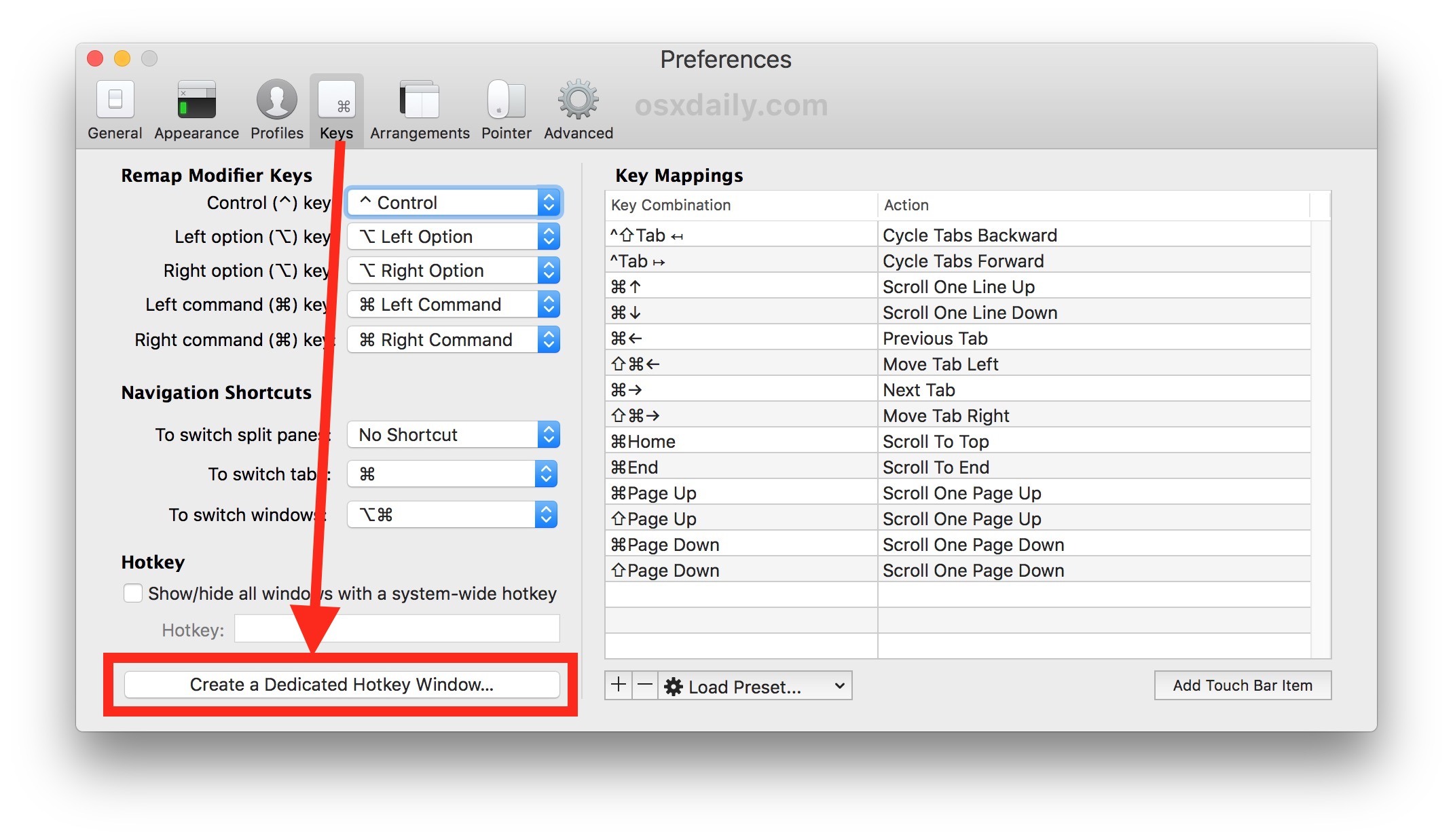 Abilita il tasto di scelta rapida per accedere alla riga di comando ovunque su Mac con iTerm2