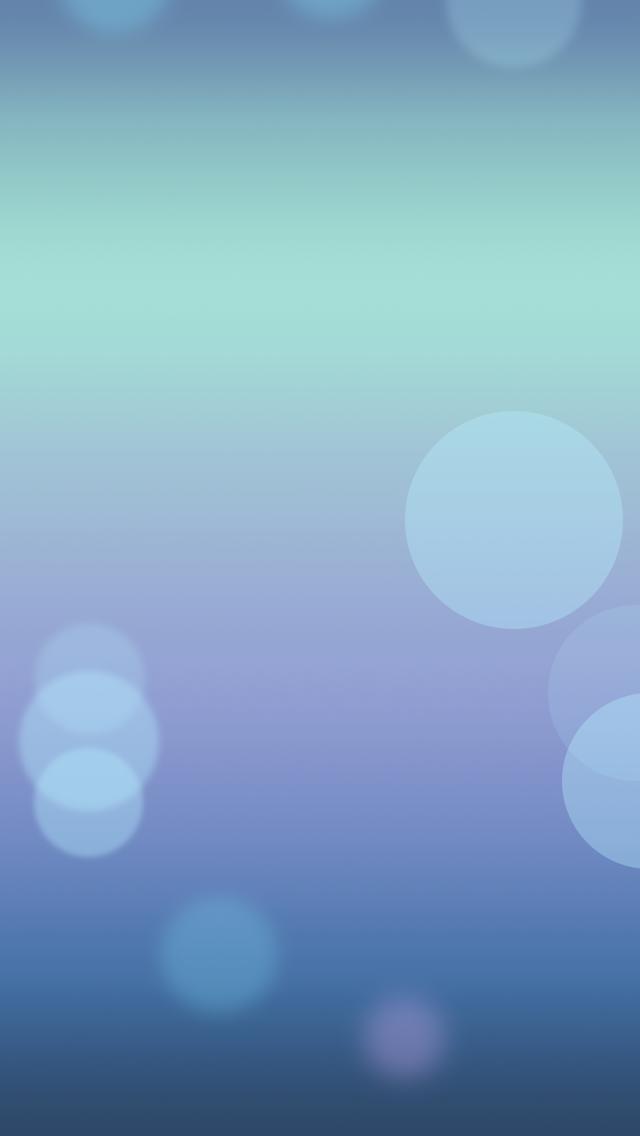 Sfondo di bolle blu iOS 7