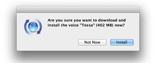 Download di nuove voci di Mac OS X Lion