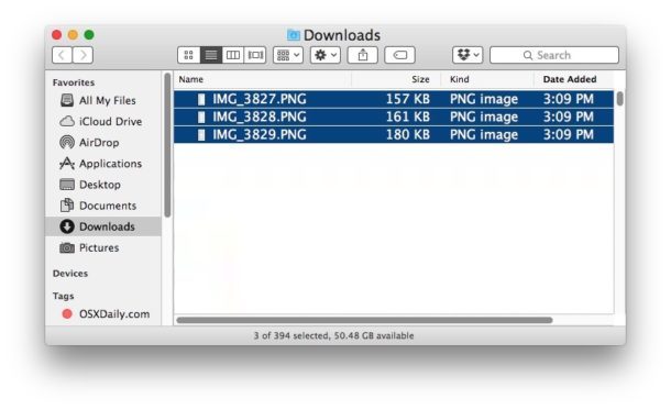 File AirDropped da iPhone a Mac