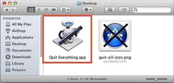Cambia un'icona in Mac OS X.
