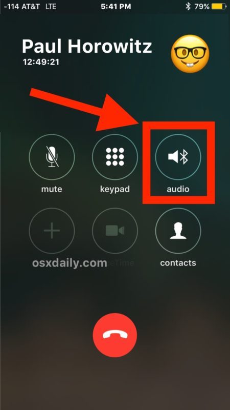 Come cambiare l'audio di iPhone Bluetooth durante una chiamata