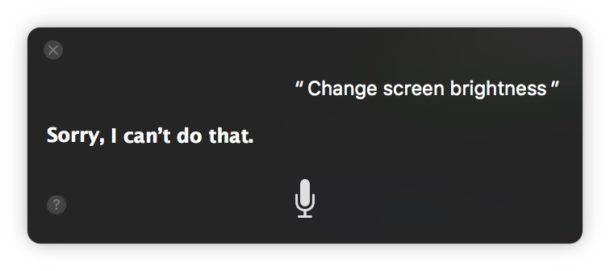 Modifica della luminosità dello schermo su Mac con i comandi vocali Siri che funzionano