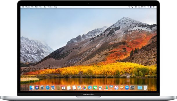 macOS High Sierra desktop