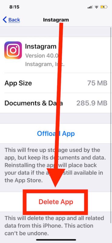 Come cancellare la cache di Instagram su iPhone