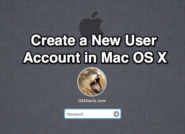 Crea un nuovo account utente in Mac OS X