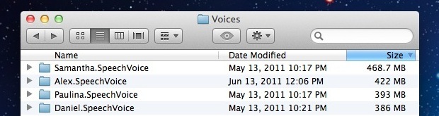 Rimuovi voci da OS X Lion