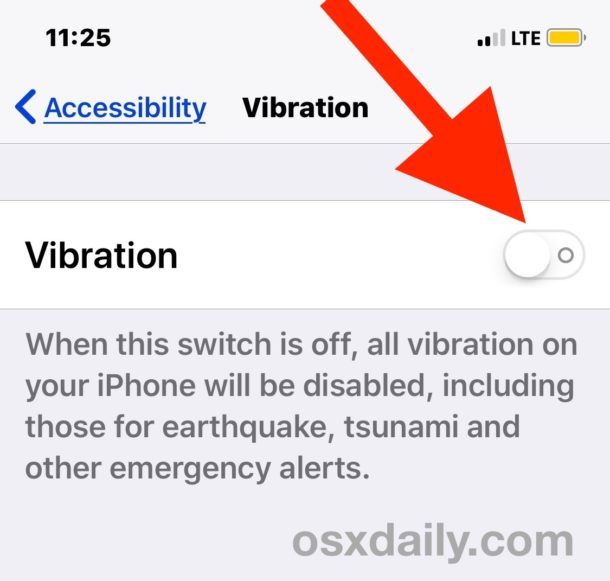 Come disabilitare tutte le vibrazioni su iPhone