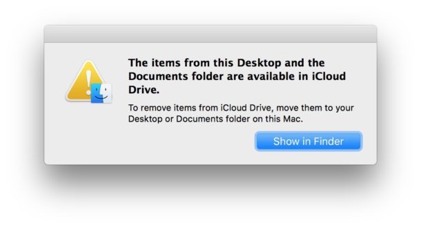 iCloud desktop e documenti