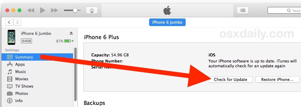 Downgrade di iOS 11 con aggiornamento in iTunes e scelta di IPSW