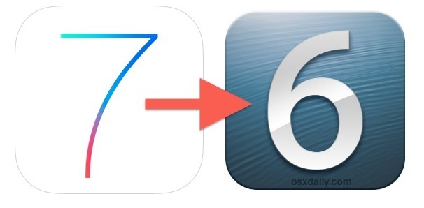 Downgrade di iOS 7 a iOS 6