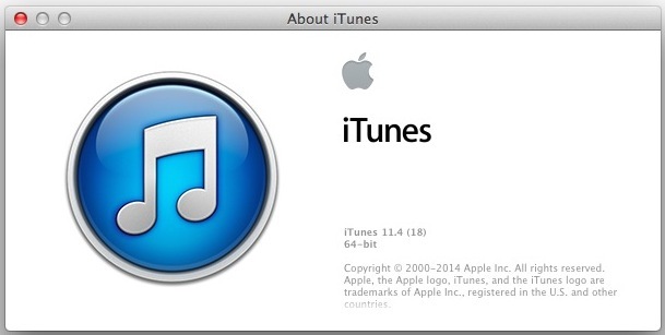 iTunes 11.4 downgrade da iTunes 12