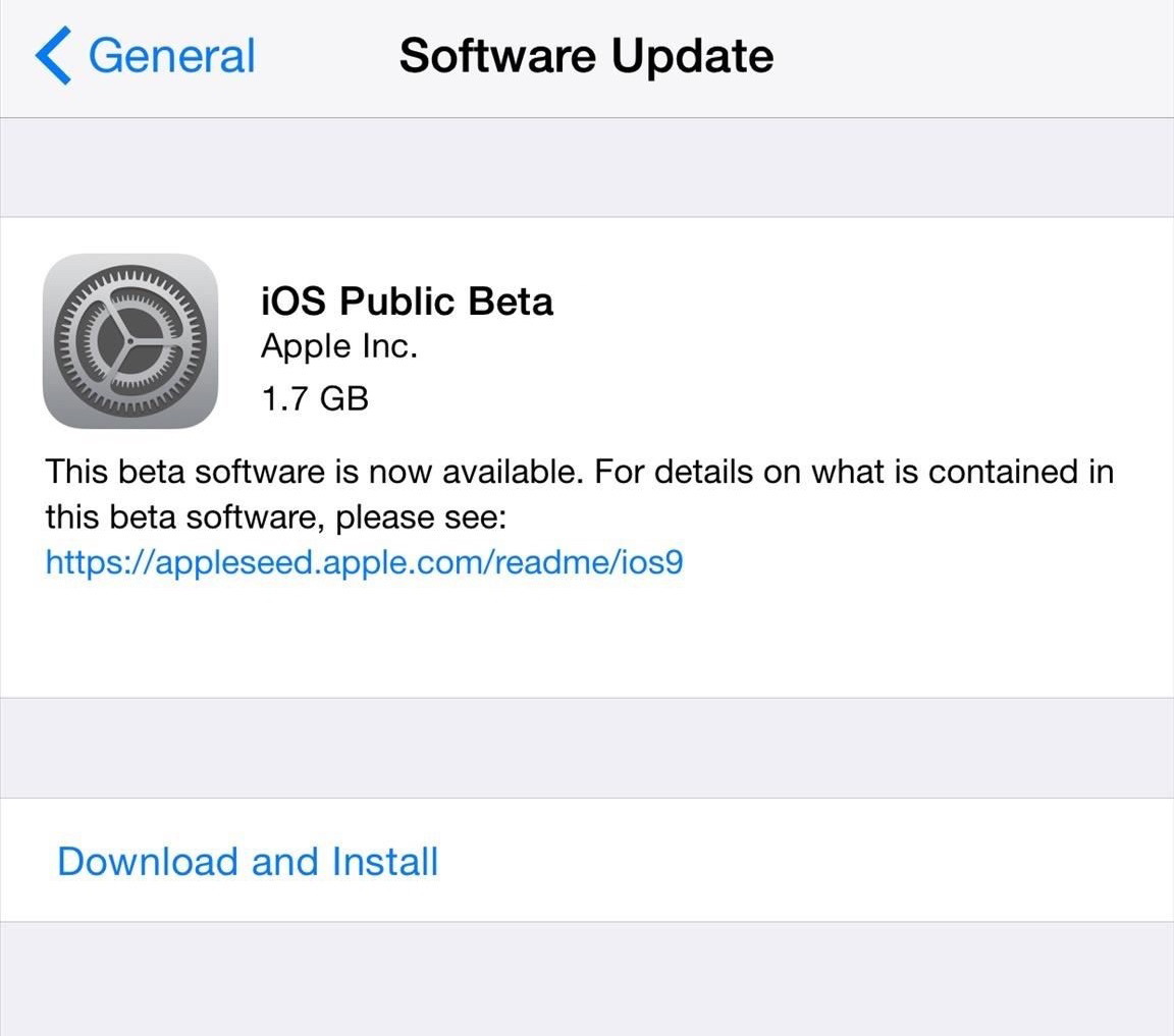 Installa iOS 10 Public Beta