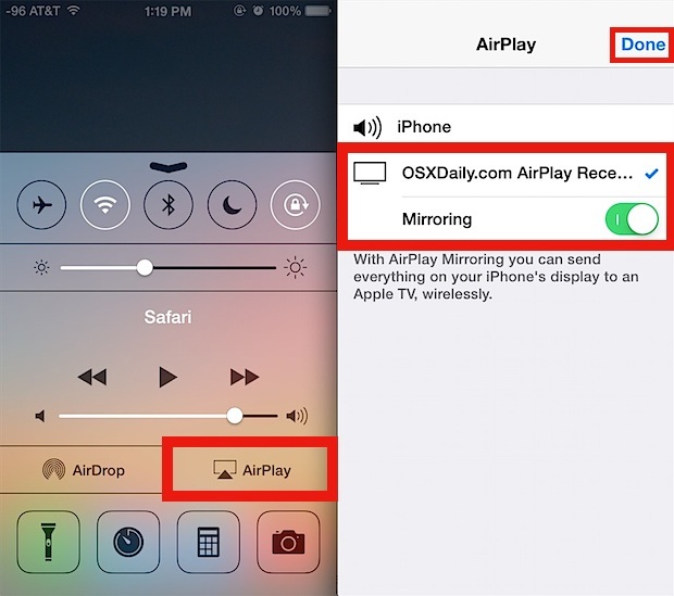 Come usare AirPlay Mirroring in iOS