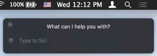 Scrivi a Siri su un Mac
