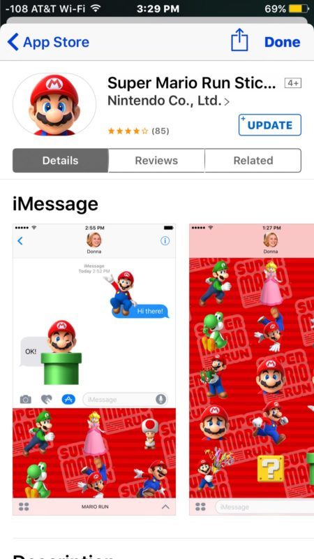 Trovare da dove arriva un adesivo iMessage nei messaggi iOS