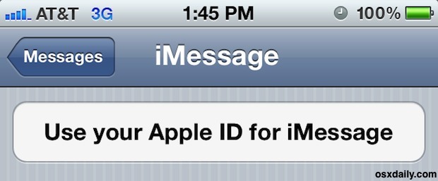 Utilizza un ID Apple per la sincronizzazione di iMessage tra dispositivi iOS e Mac OS X
