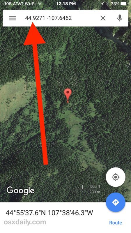 Trova posizione tramite coordinate GPS su iPhone con Google Maps