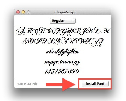 Installazione di nuovi font in Mac OS X