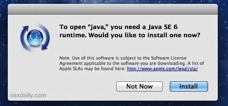 Installazione di Java in Mavericks
