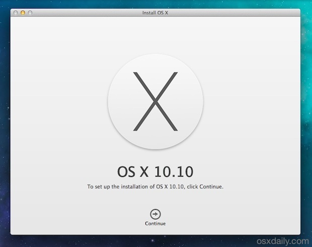 Installa OS X 10.10 Yosemite