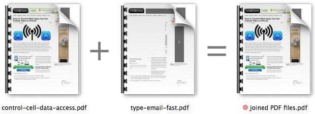 Unisci più file PDF in uno in Mac OS X