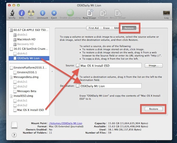 Crea il programma di installazione di OS X Mountain Lion