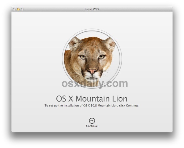 Installa OS X Mountain Lion