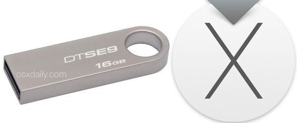 OS X El Capitan installa un'unità flash USB