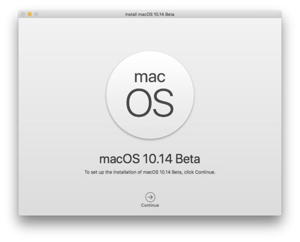 Installa macOS Mojave beta