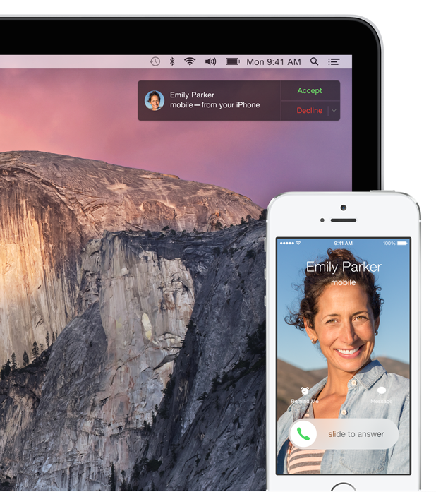 Il Mac riceve una telefonata da iPhone