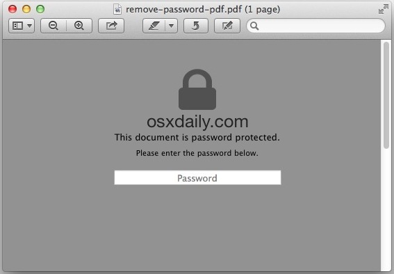 Sblocca il PDF protetto per rimuovere la password