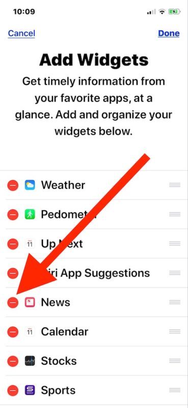 Come rimuovere i widget dalla schermata del widget Oggi di iOS